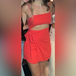 Red Cutout Dress